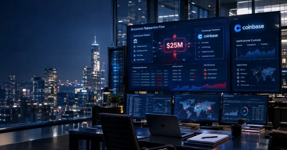 Coinbase“丢失”2500万美元背后：机构客户为何越来越在意交易所的安全边界？